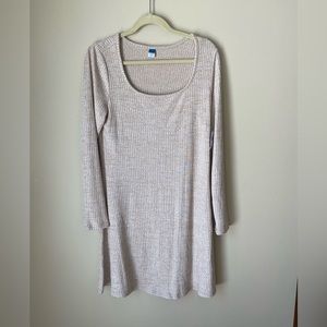 Old Navy Long Sleeve Dress - Beige